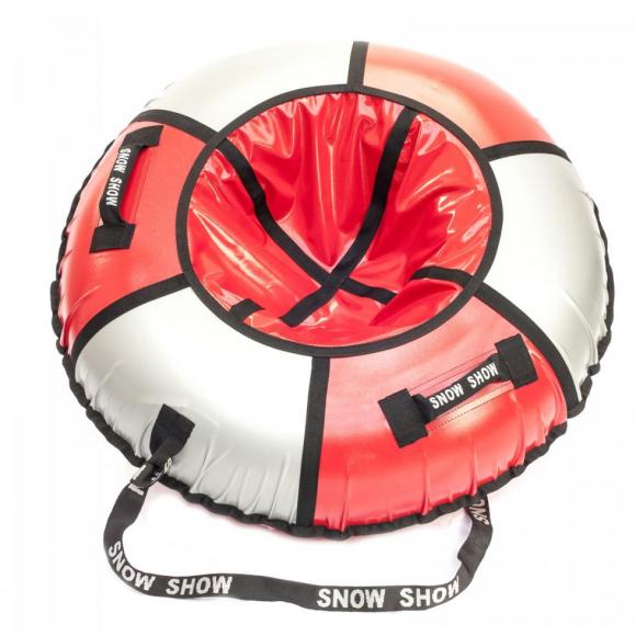 Тюбинг Snow Show  105 см красный/серебро